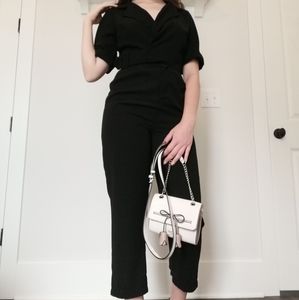 ASOS Black Collared Jumpsuit